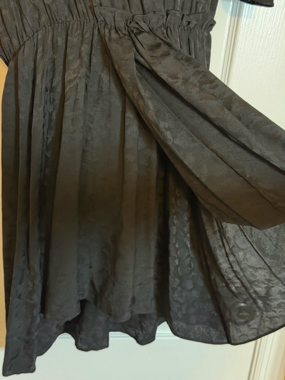 Zadig & Voltaire Rackyla 100% Silk Dress Black Leopard Jacquard Pattern Size S - Picture 2 of 8